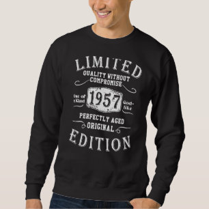 Geburtstagsjahr 1957 Gebrauchte Grunge Vintag 1 Sweatshirt
