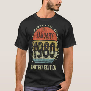 Geburtstagsjubiläum für Ihr Geborenes Jänner 1 T-Shirt