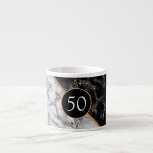 Geburtstagsjubiläum Tasse Geschenk Schwarz-weißen