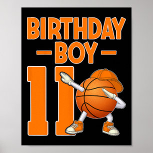 Geburtstagsjunge 11 Jahre alt Dabbing Sketll 11. G Poster