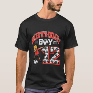 Geburtstagsjunge 12 Fußball Dab 12 Jahre alter Geb T-Shirt