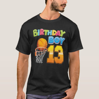Geburtstagsjunge 13 Jahre alt 13. Geburtstag Baske T-Shirt