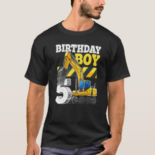 Geburtstagsjunge 5. Geburtstagsausgrabungsbau V T-Shirt
