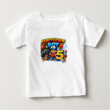 Geburtstagsjunge 5 Kleinkind T-Shirt – Lustiger Ca
