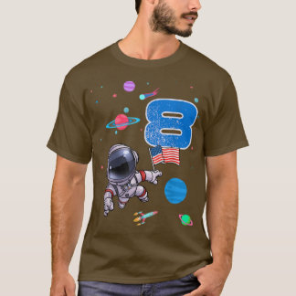 Geburtstagsjunge 8 Jahre alt 8. Geburtstagsastrona T-Shirt