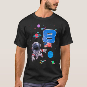 Geburtstagsjunge 8 Jahre alt 8. Geburtstagsastrona T-Shirt