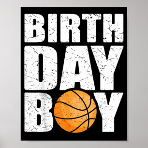 Geburtstagsjunge Basball-Themenparty Zukunft Basba Poster