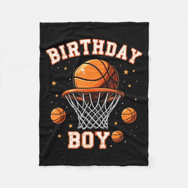 Geburtstagsjunge Baseball-Geburtstag Fleecedecke (Vorderseite)