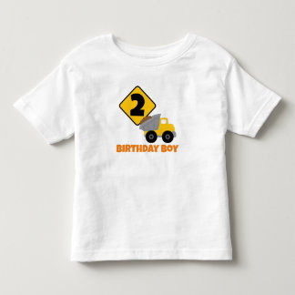 Geburtstagsjunge Bauarbeiter Kleinkind T-shirt