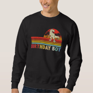 Geburtstagsjunge Familie Passende Trex Dino Gebu Sweatshirt