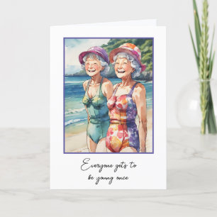 Geburtstagsjunge in Swimsuits Karte