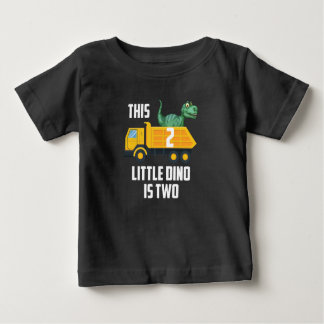 Geburtstagsjunge Kleinkind Construction Truck Gesc Baby T-shirt