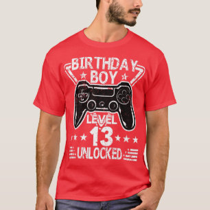 Geburtstagsjunge Stufe 13 Entsperrtes 13. Geburtst T-Shirt