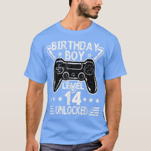 Geburtstagsjunge Stufe 14 Entsperrtes 14. Geburtst T-Shirt