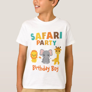Geburtstagsjunge-Trendy-Safari-Party T-Shirt