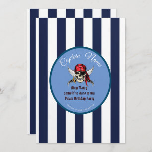 Geburtstagsjunge von Piraten Einladung