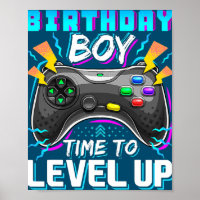 Geburtstagsjunge Zeit für Level Up Video Game Gebu