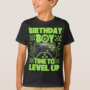 Geburtstagsjunge Zeit für Level Up Video Game Gebu T-Shirt