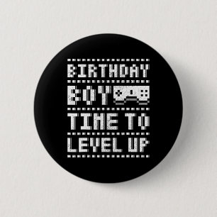 Geburtstagsjunge Zeit, um das Video-Spiel "Teenies Button