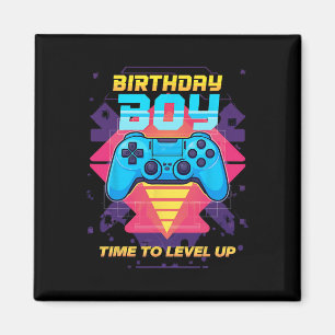 Geburtstagsjunge Zeit, um Video-Game-Gamer-Gra Magnet