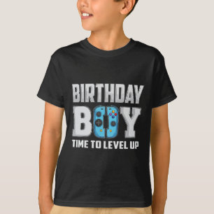 Geburtstagsjunge Zeit zum Hochstufen des Videospie T-Shirt