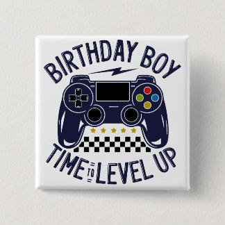 Geburtstagsjunge Zeit zum Levelaufstieg Button