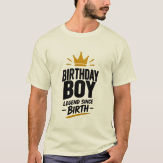 Geburtstagsjungen-Männer-T-Shirt T-Shirt