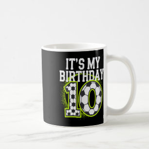 Geburtstagsjungen-Shirts 10 Fußball Es ist mein 10 Kaffeetasse