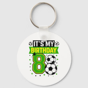 Geburtstagsjungen-Shirts 8 Fußball Es ist mein 8.  Schlüsselanhänger