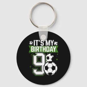 Geburtstagsjungen-Shirts 9 Fußball Es ist mein 9. Schlüsselanhänger