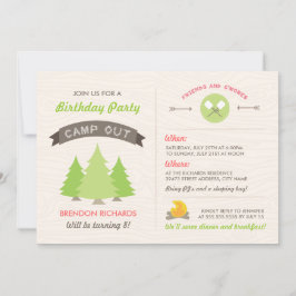 Geburtstagskamp - Einladung
