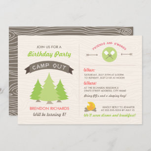 Geburtstagskamp - Einladung