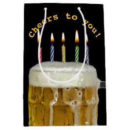 Geburtstagskandale in Bier Mittlere Geschenktüte
