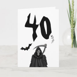 Geburtstagskarte: 40. Geburtskarte Karte