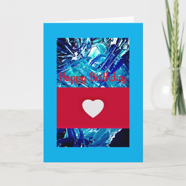 Geburtstagskarte, 5" x 7" Faltschachtel Karte (Vorderseite)