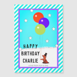 Geburtstagskarte am Tag des Bodenhofs Magnetkarte