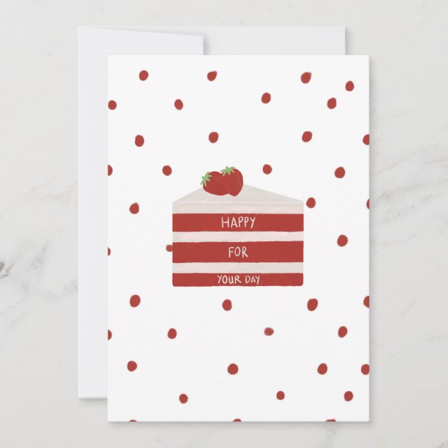 Geburtstagskarte aus Red Velvet Dankeskarte (Vorderseite)