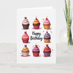 Geburtstagskarte Cupcake Delight Karte