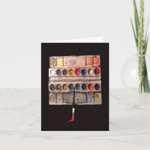 Geburtstagskarte der Aquarellpalette Karte