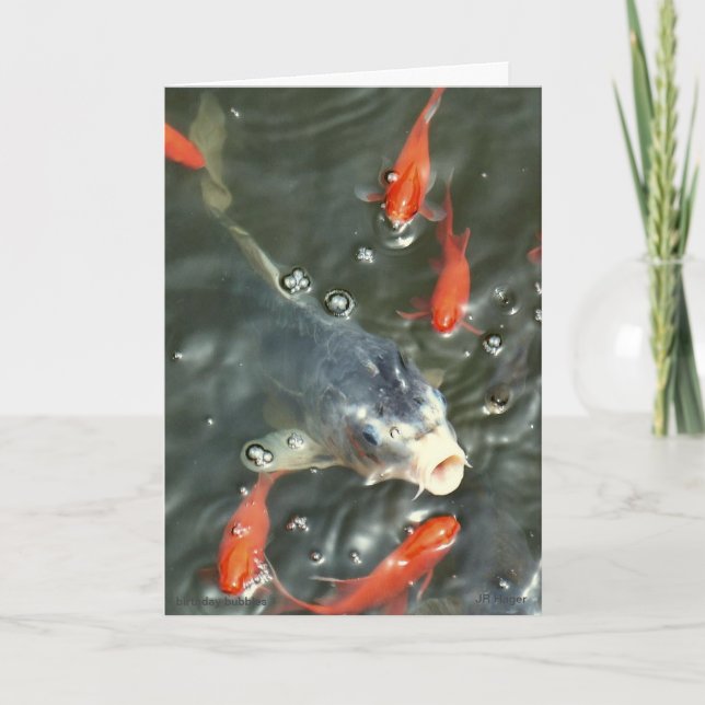 Geburtstagskarte der Blase Dankeskarte (Vorderseite)