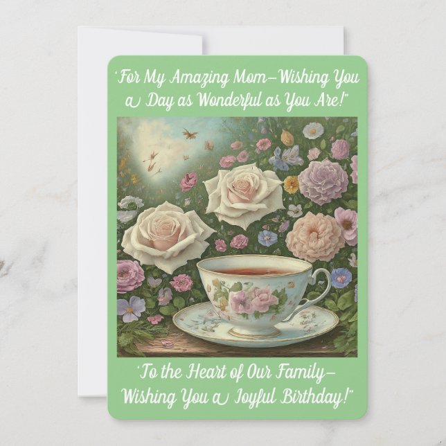 Geburtstagskarte der Mama Einladung (Vorderseite)