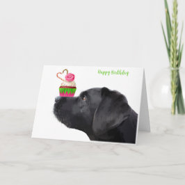 Geburtstagskarte des Black Lab - Geburtstag des Hu Karte