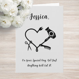 Geburtstagskarte des Friseurs Karte