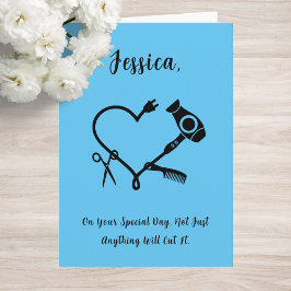 Geburtstagskarte des Friseurs Karte