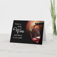 Geburtstagskarte des Fun Wine Enthusiasten