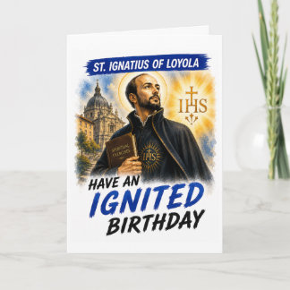 Geburtstagskarte des heiligen Ignatius von Loyola Karte