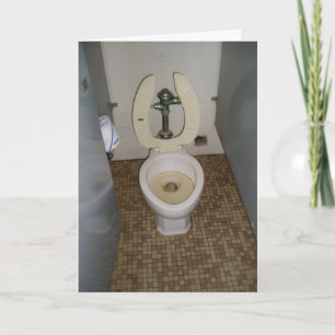 Geburtstagskarte "Dirty Old Toilet" Karte