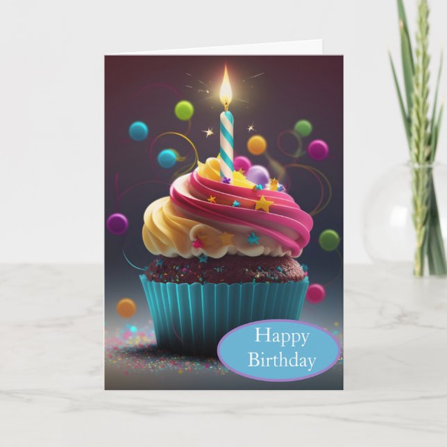 Geburtstagskarte Einladung (Vorderseite)