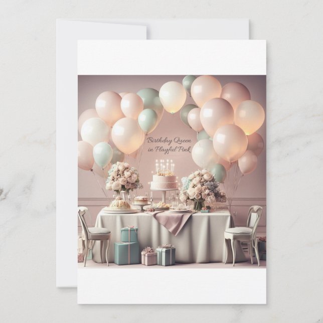 GEBURTSTAGSKARTE EINLADUNG (Rückseite)