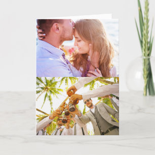 Geburtstagskarte Falten 2-Edge-Fotos Dankeskarte